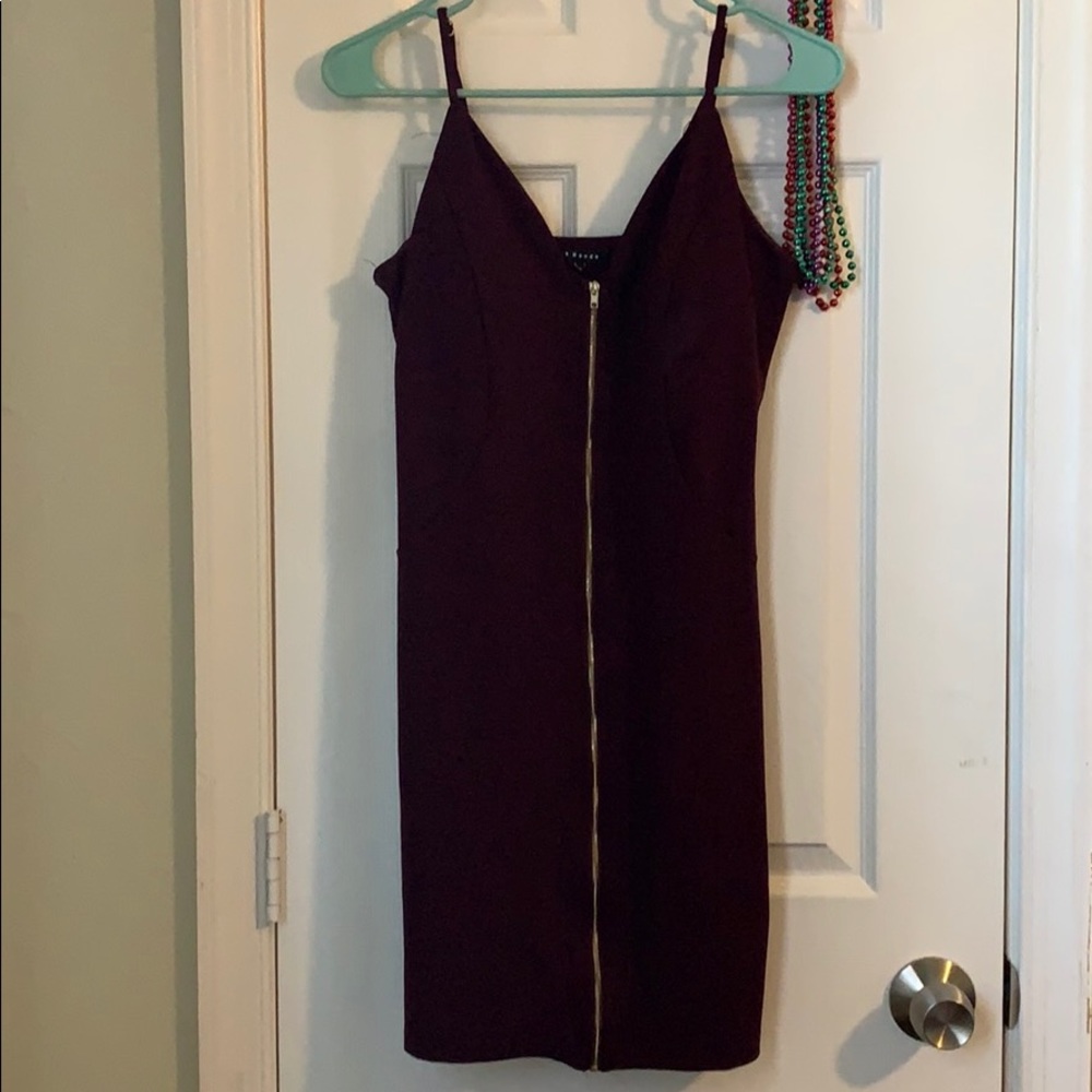 Burgundy dress